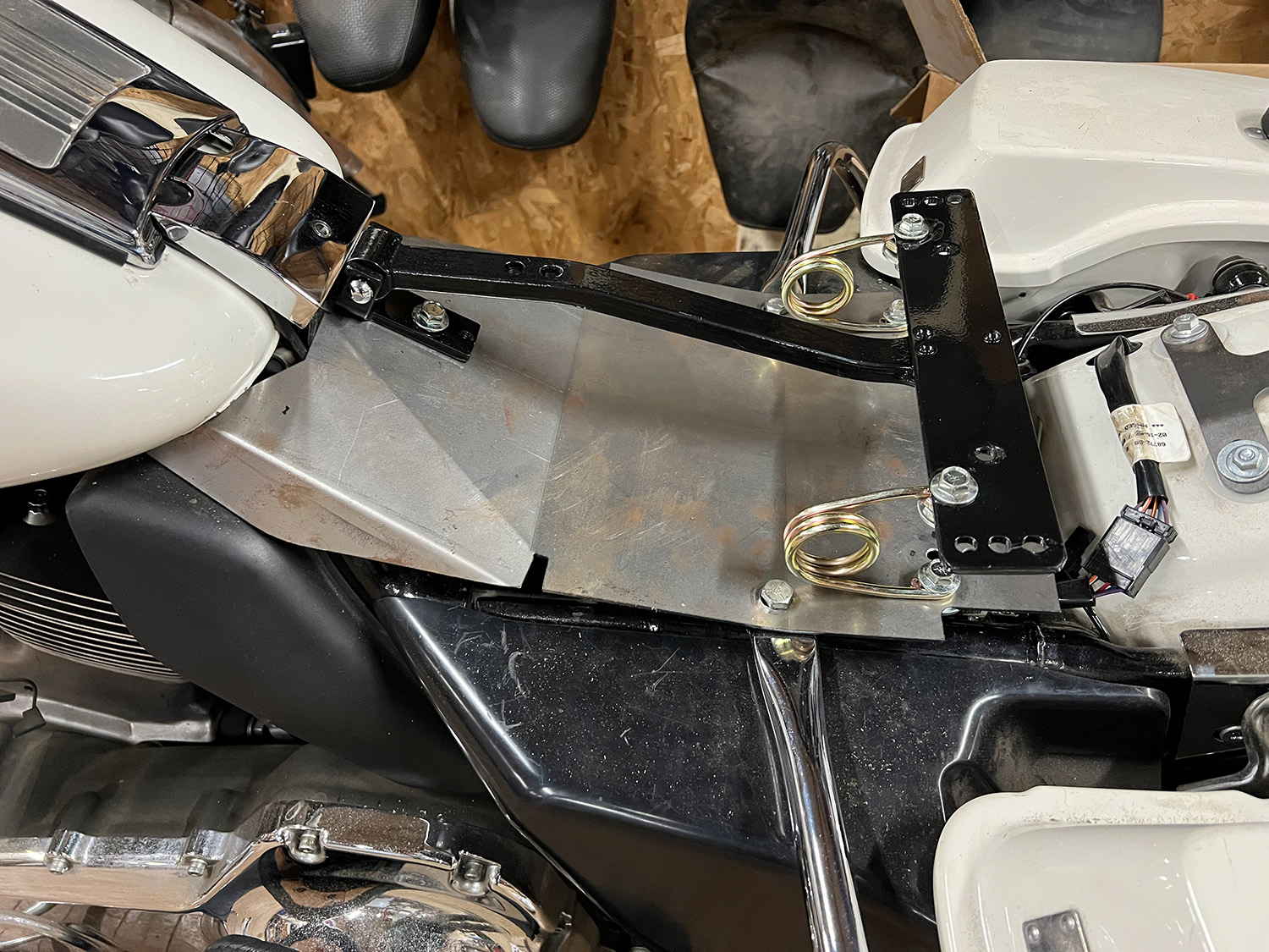 Seat Base Mount Plate Black
