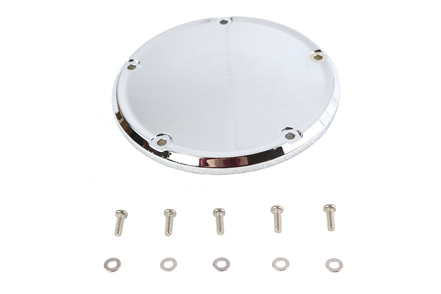 Chrome 5-Hole Smooth Derby Cover