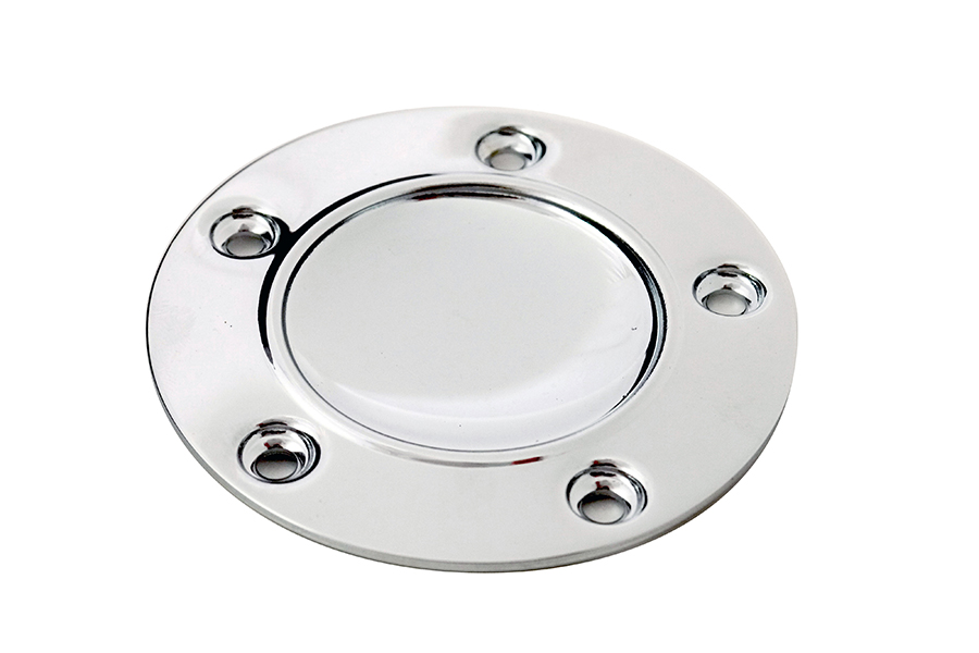 Domed Ignition System Cover 5-Hole Chrome