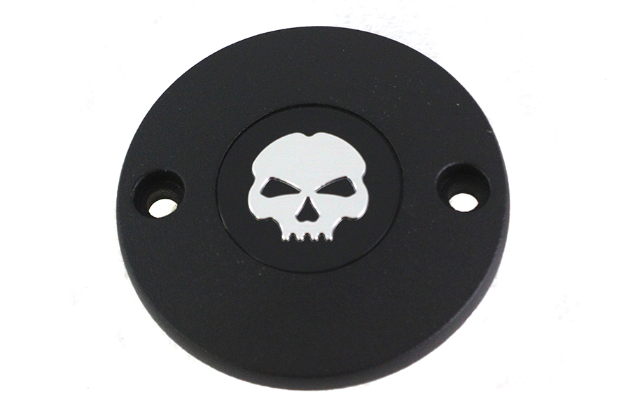 M8 Ignition System Cover Skull Black