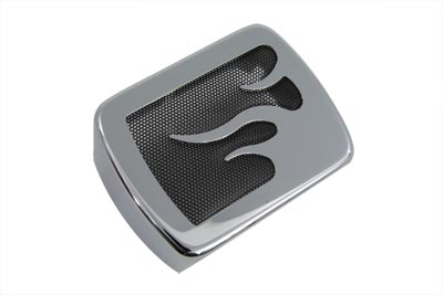 Chrome Coil Cover with Flame Accent