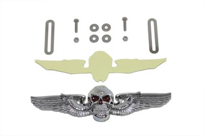 Skull Wing License Plate Ornament