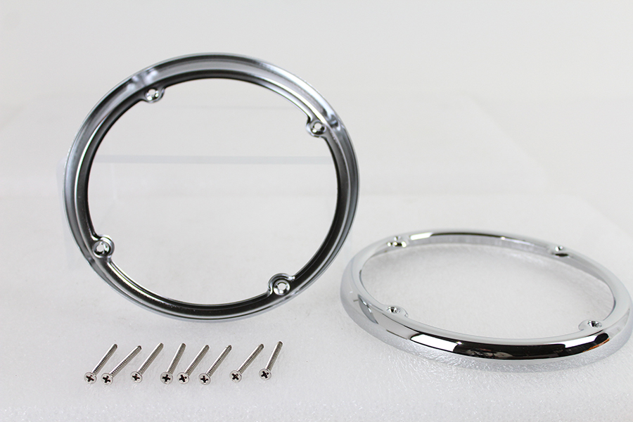 Chrome Rear Tour-Pak Speaker Trim Set fits Harley Davidson