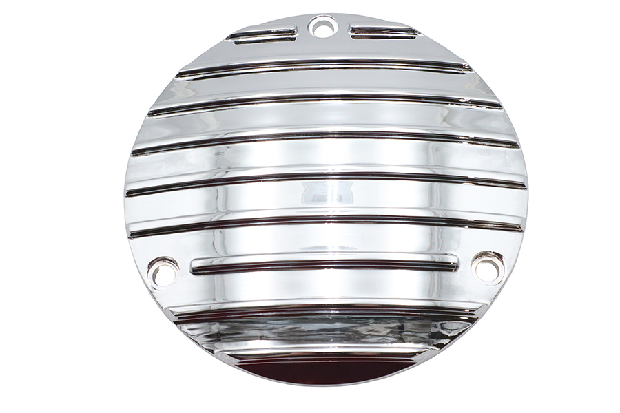 Finned Derby Cover Chrome