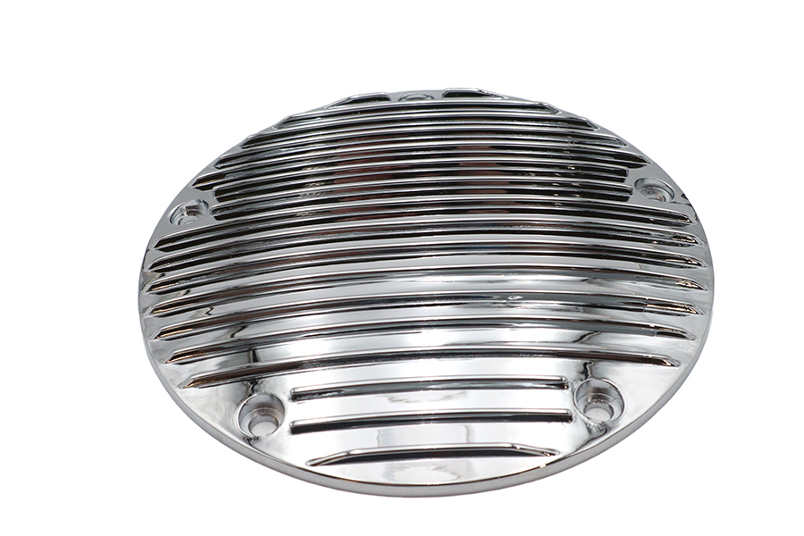 Finned Derby Cover Chrome