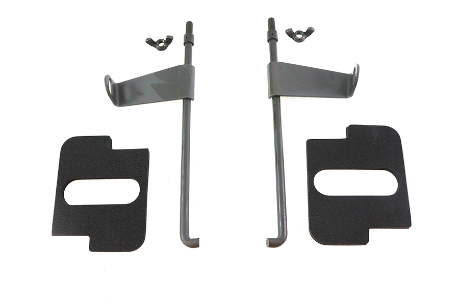 Parkerized Battery Rod Set with Flag and Pads