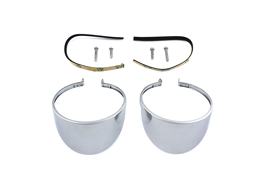 Chrome Turn Signal Lamp Visor