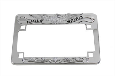 *UPDATE License Plate Frame Eagle Spirit Style Chrome
