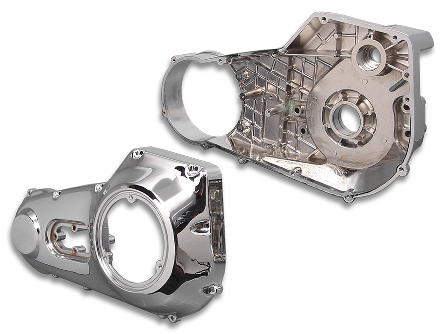 Inner and Outer Primary Cover Set Chrome