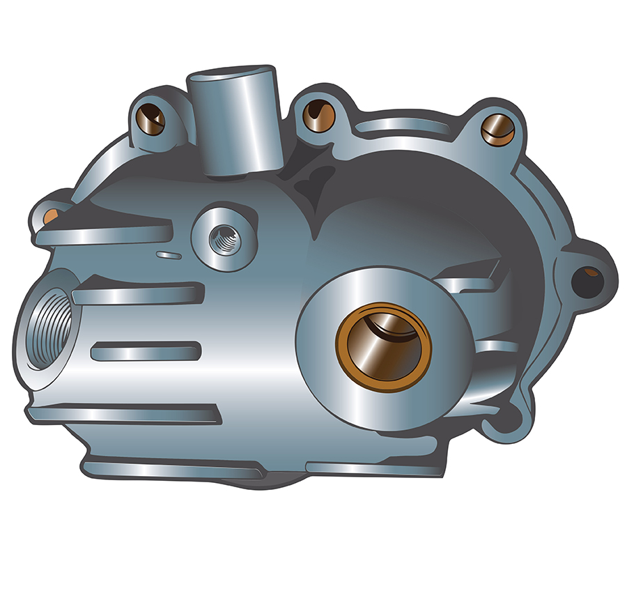 Kick Starter Cover Cast Aluminum