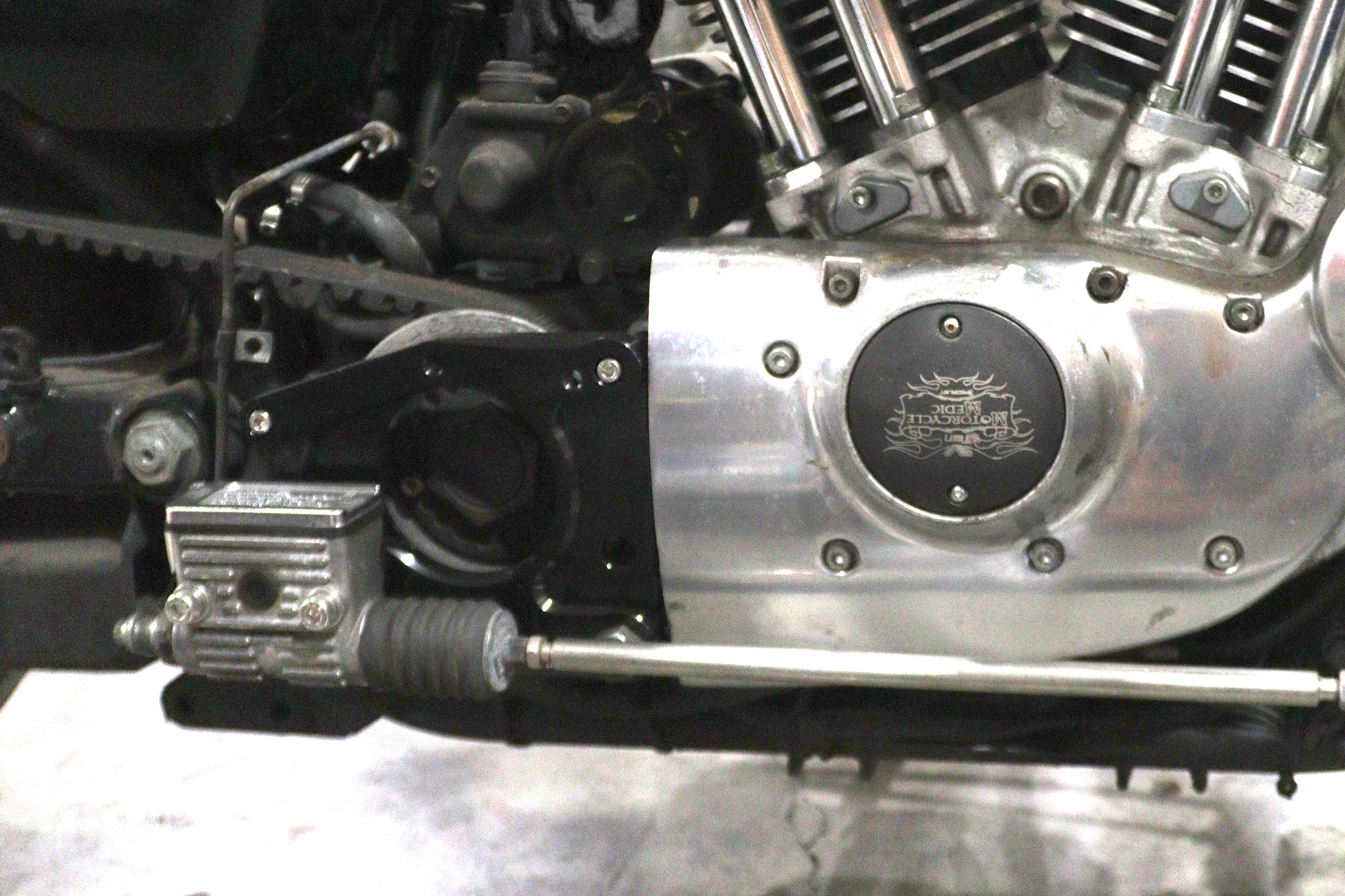 "X" Sprocket Cover Black