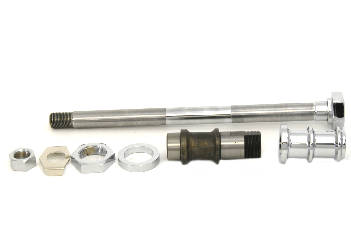 Chrome Rear Axle Kit Hex Type