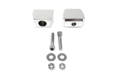 Chrome Rear Axle Adjuster Block Set