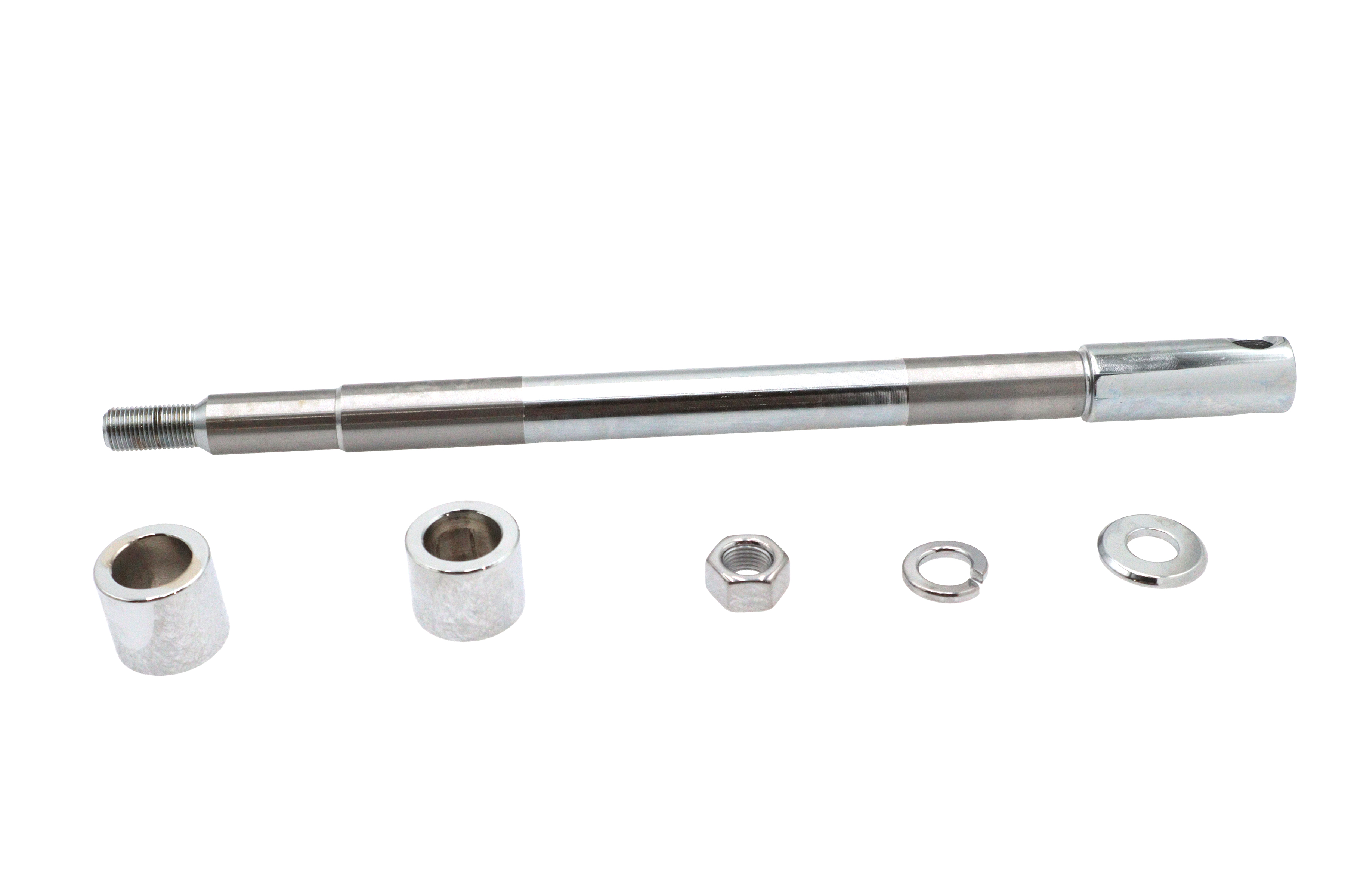 Chrome Front Axle Kit 12-15/16" Overall Length