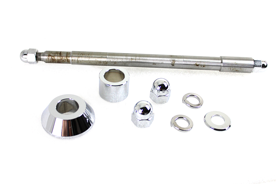 FXSTD Front Axle Kit Chrome 10-5/8" Length