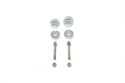 Chrome Rear Axle Adjuster and Nut Kit