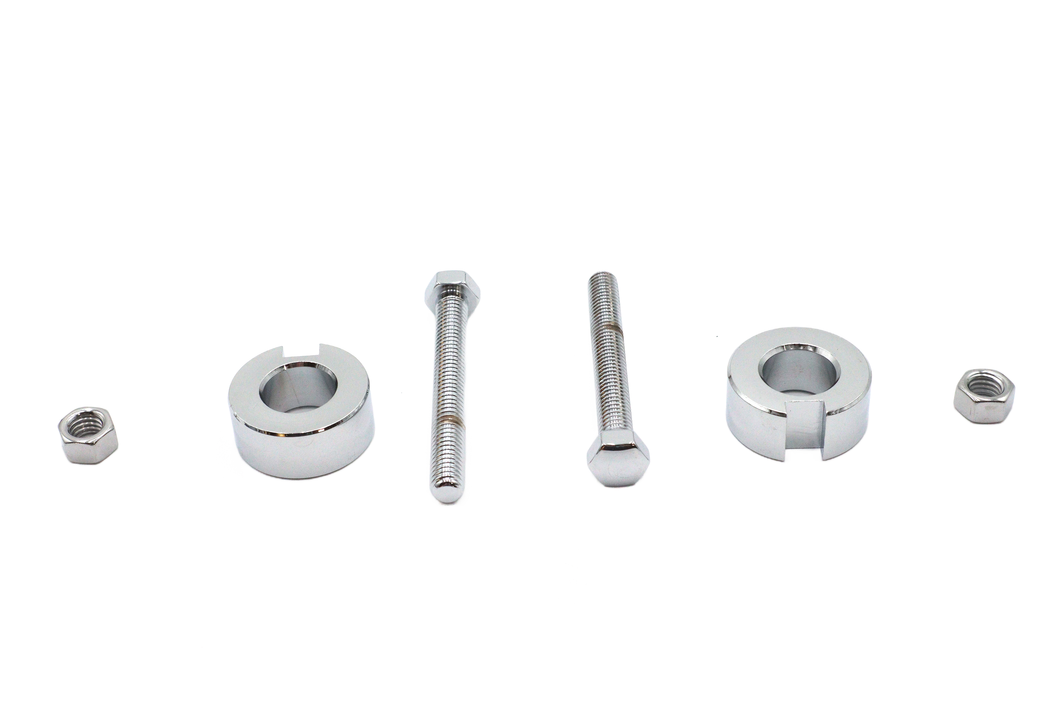 Chrome Rear Axle Adjuster Kit