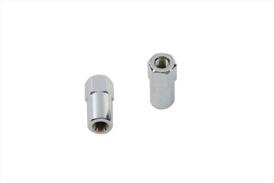 Chrome Billet Nut Set Fine Thread