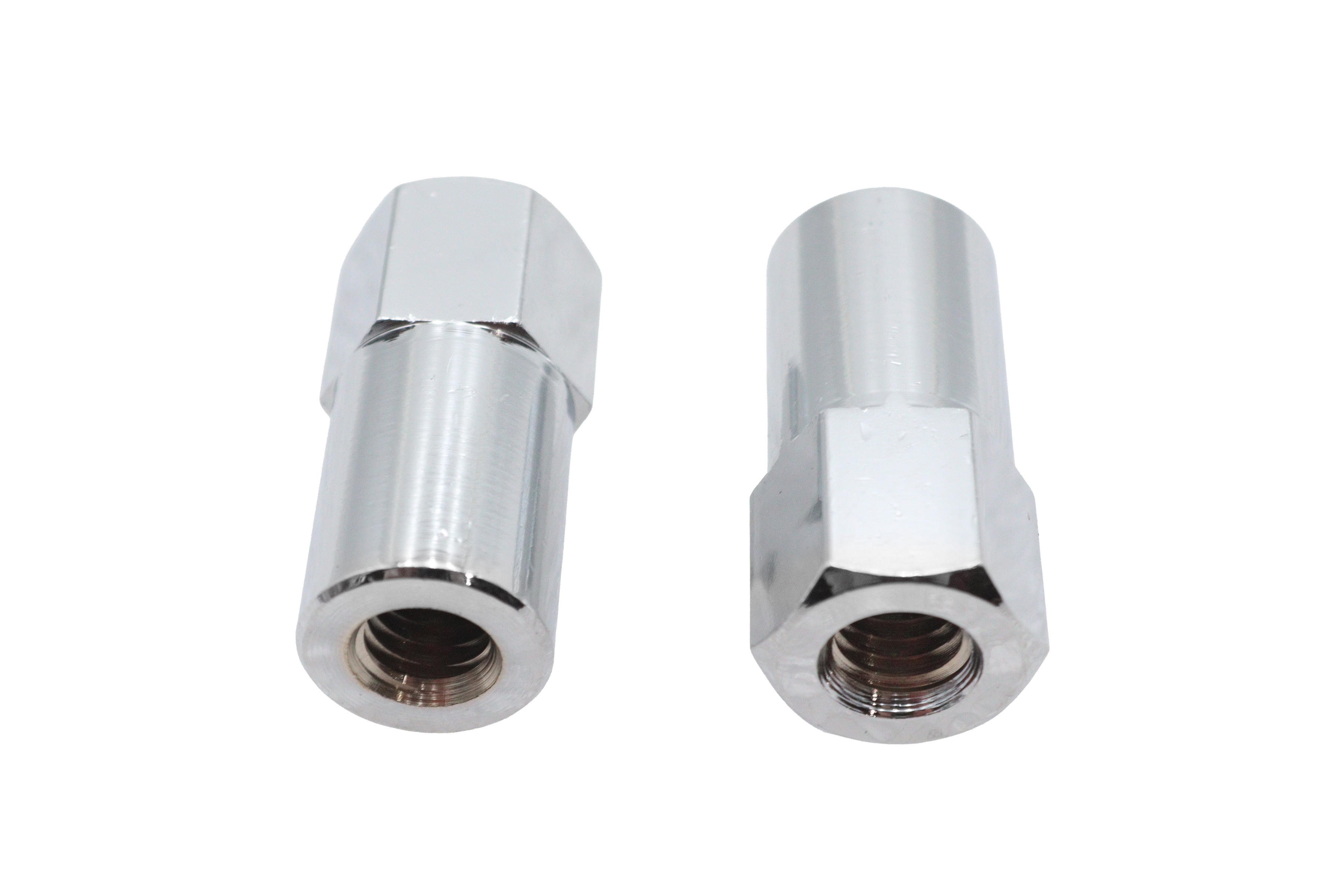Chrome Billet Nut Set Coarse Thread