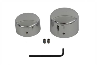Chrome Rear Axle Nut Cover Set
