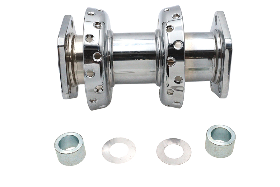 40 Spoke Extra Wide Offset Dual Flange Rear Hub Chrome
