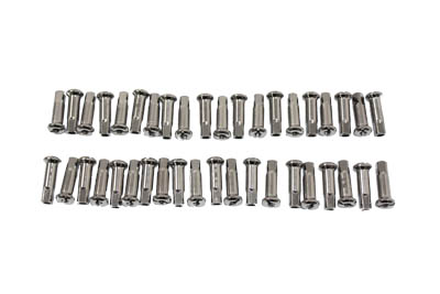 Spoke 40 Piece Chrome Nipple Set