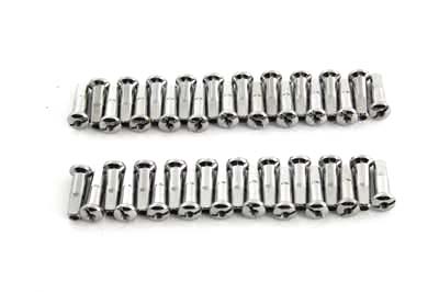 Spoke 40 Piece Chrome Nipple Set