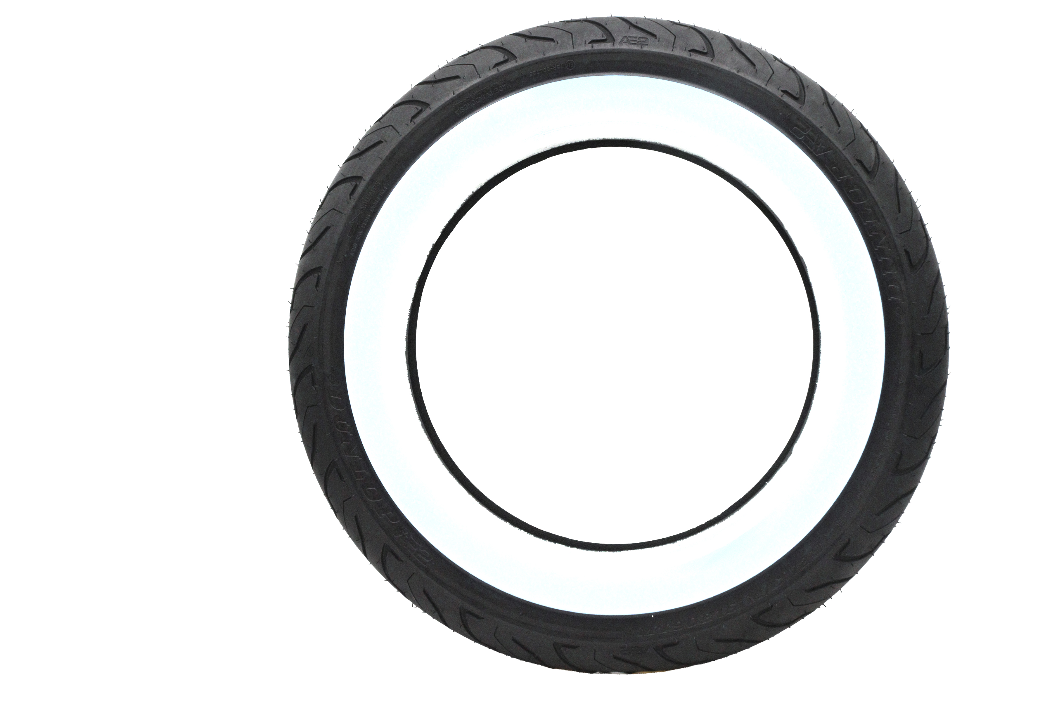 Front Dunlop American Elite II MH90 x 16 Wide Whitewall Tire