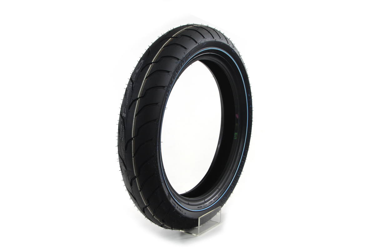 Front Dunlop American Elite 130/80B x 17" Narrow Whitewall