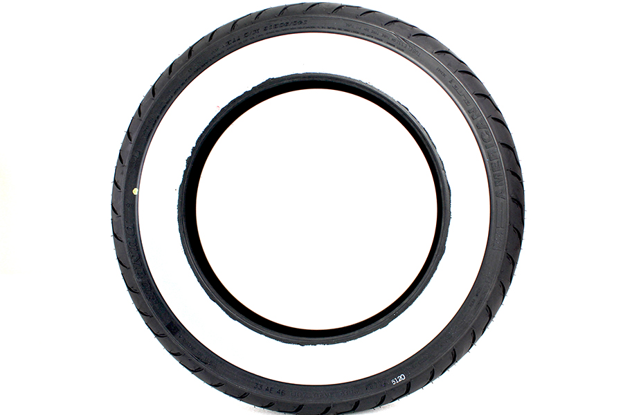 Dunlop Elite Wide White Wall Rear Tire - MU85B16 140/90-16 For Harley Softail Deluxe FLSTN