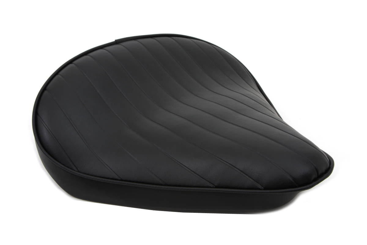 Black Tuck and Roll Solo Seat Large