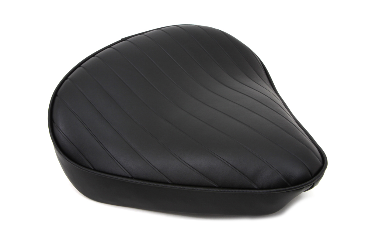 Black Tuck and Roll Solo Seat Large