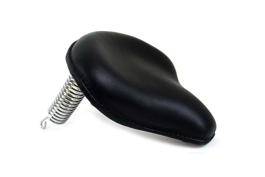 Black Leather Solo Seat
