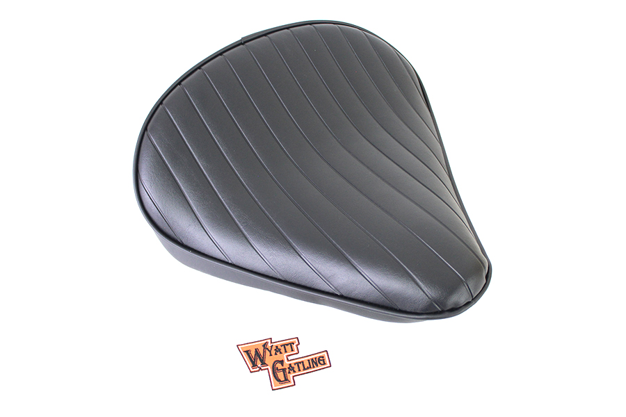 Black Tuck and Roll Solo Seat Large