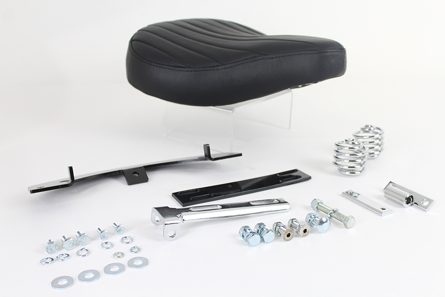 Black Leather Solo Seat Kit