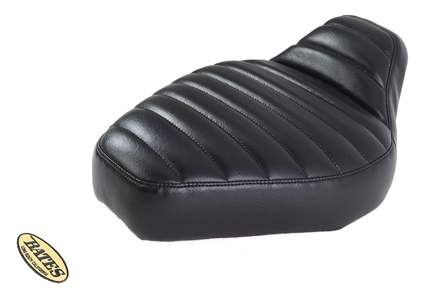 Corbin Gentry Tuck and Roll Solo Seat Set Black fits Harley