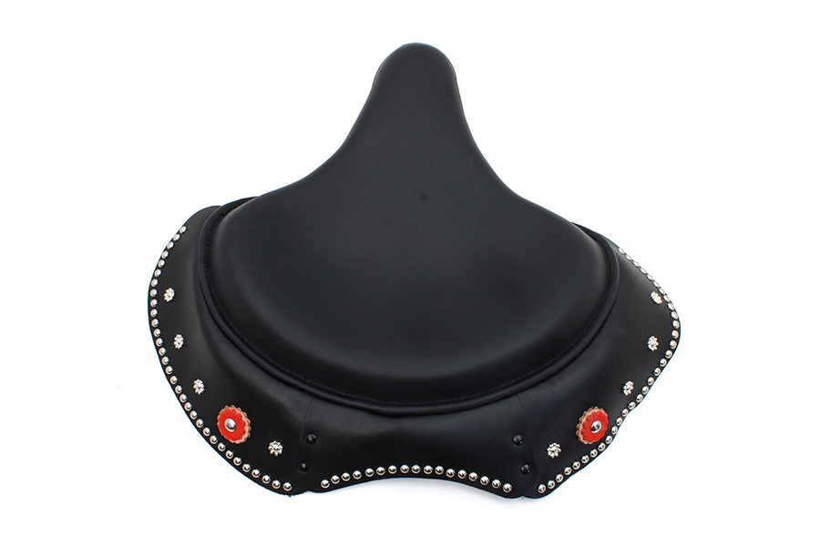 Black Leather Early Style Solo Seat