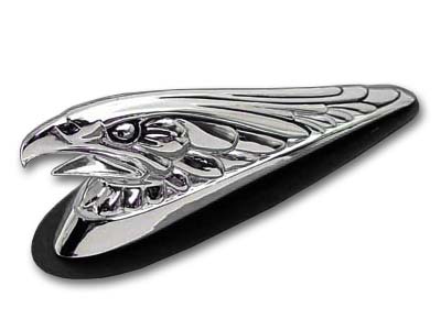Eagle Front Fender Tip Ornament Chrome