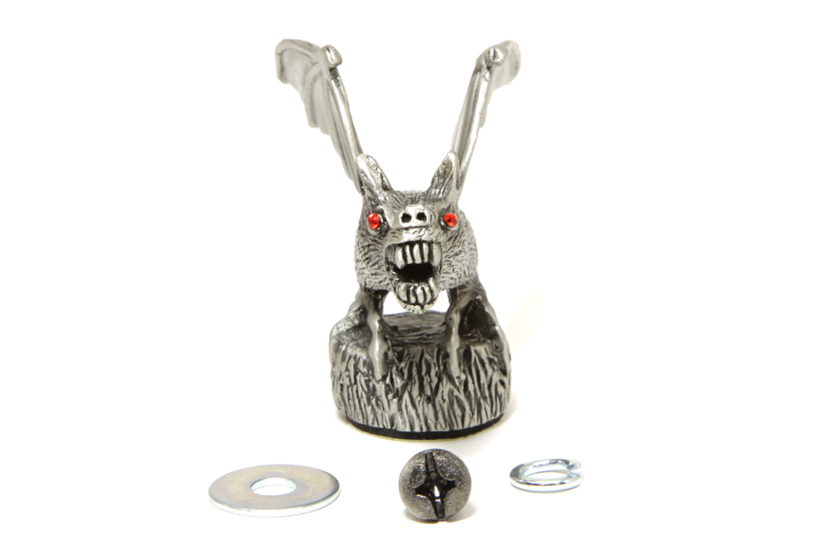 Bat Front Fender Tip Ornament Chrome