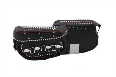 Saddlebag Set with Red Trim