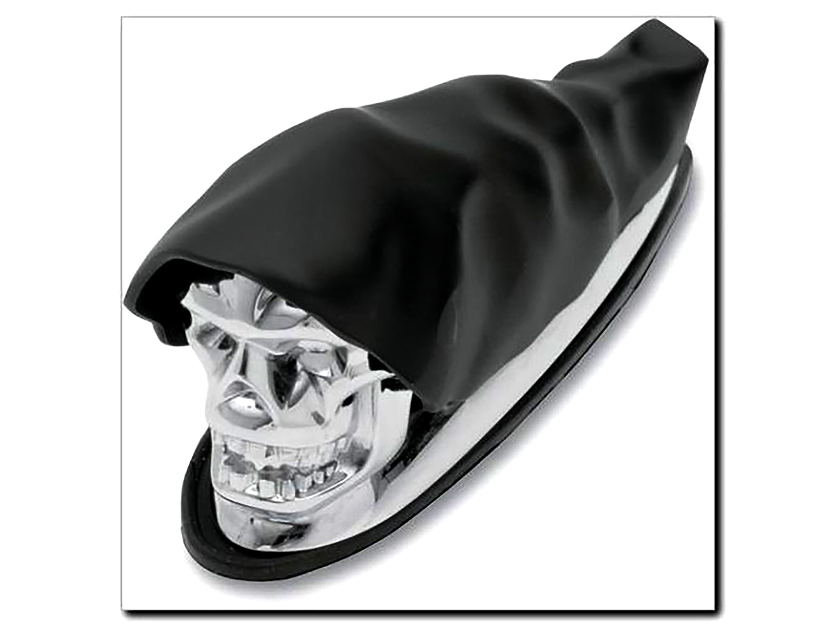 Chrome Skull Fender Ornament