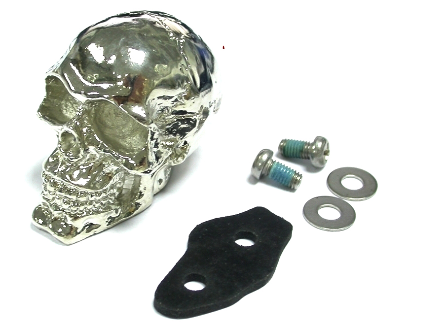 Chrome Skull Fender Ornament