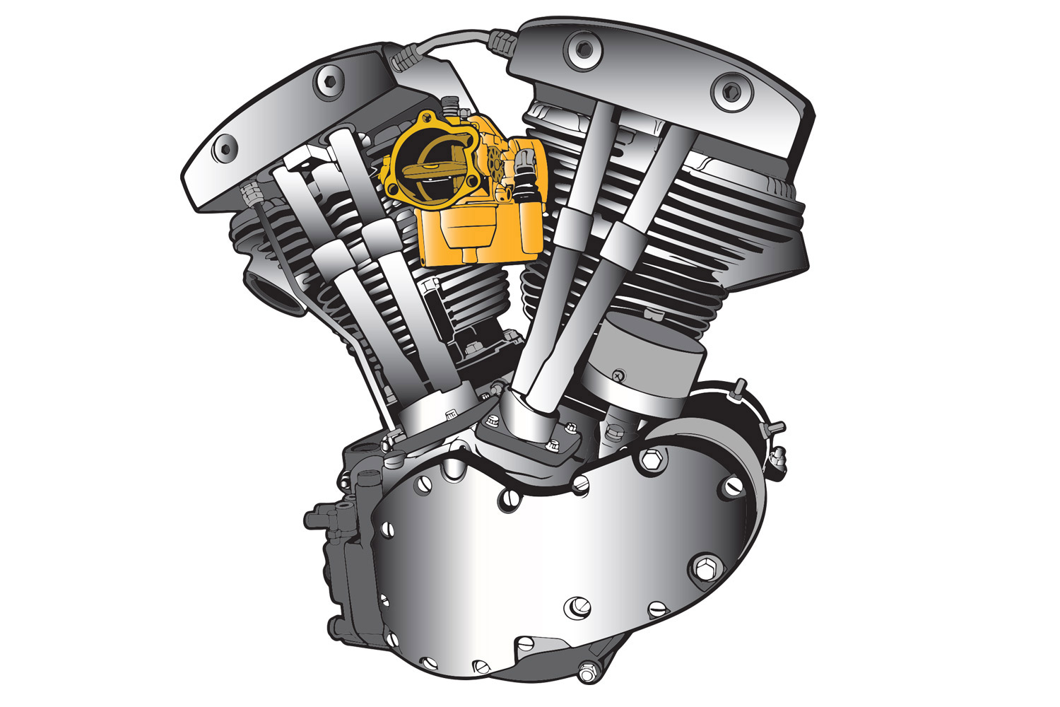 Flatside Shovelhead Patch Set