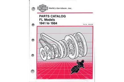 OE Harley Davidson Factory Parts Manual for 1941-1984 FL