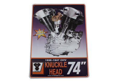 Knucklehead Engine Plaque