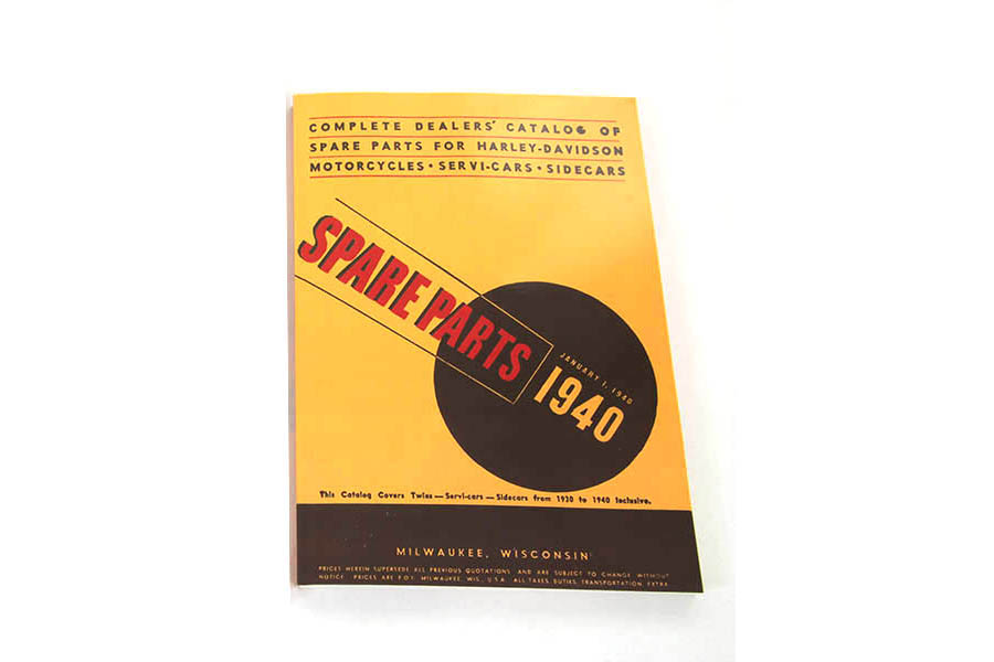 1930-1940 Big Twin Spare Parts Book