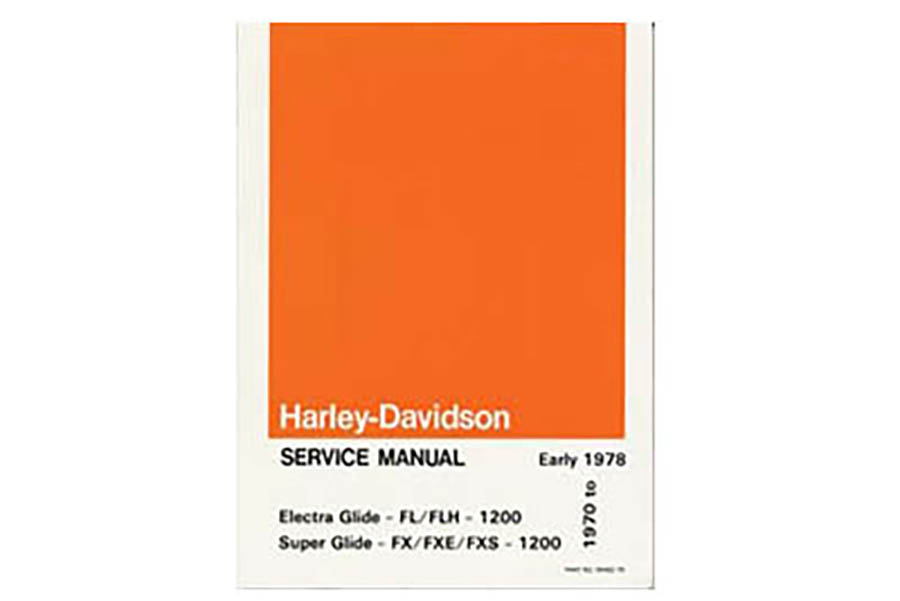 OE Harley Davidson Factory Service Manual for 1970-1978     FL-FX