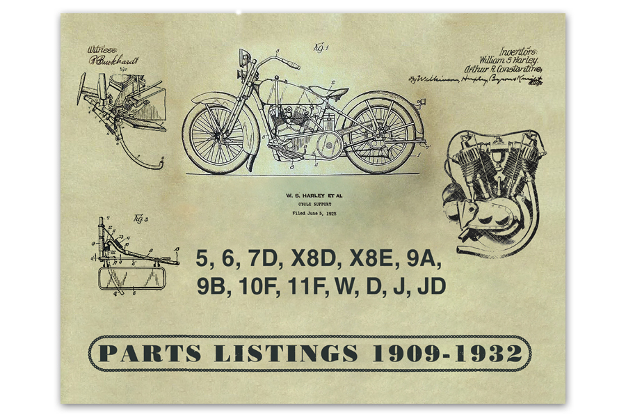 Parts Book for 1909-1932 V-Twins