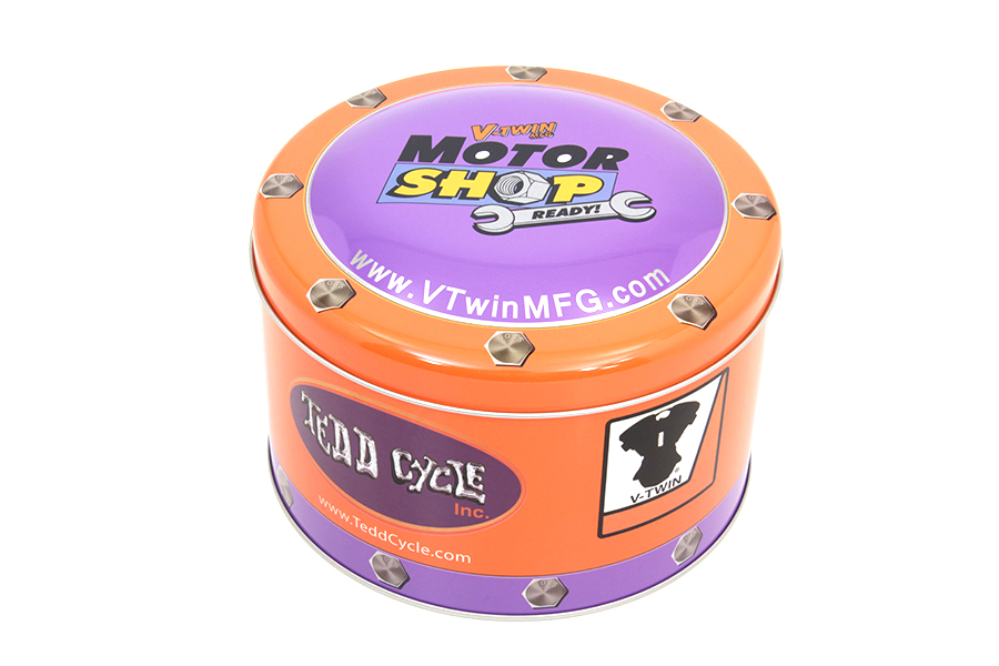 V-Twin Motor Shop Ready Round Can Set
