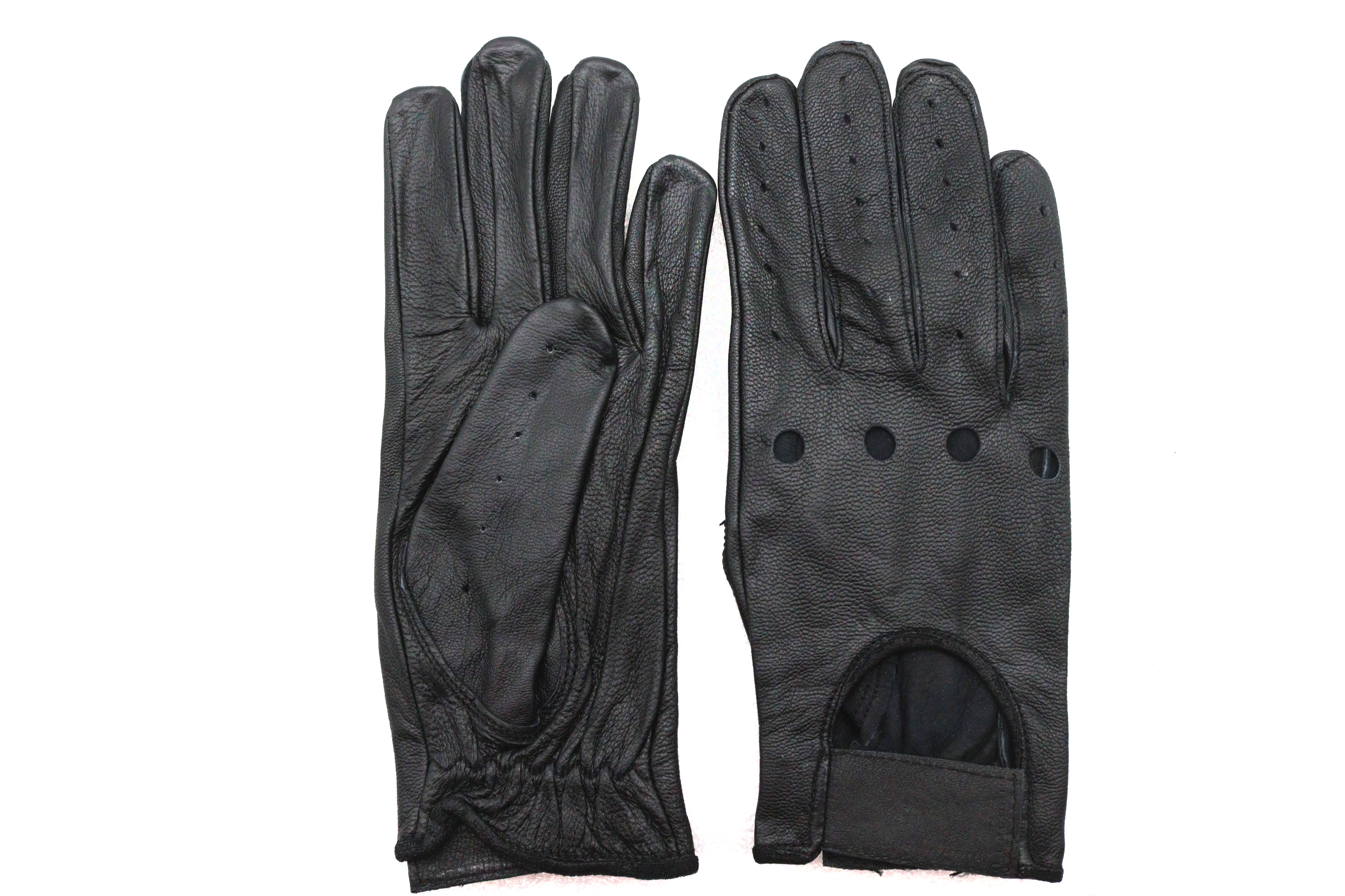 Black Summer Riding Gloves Medium